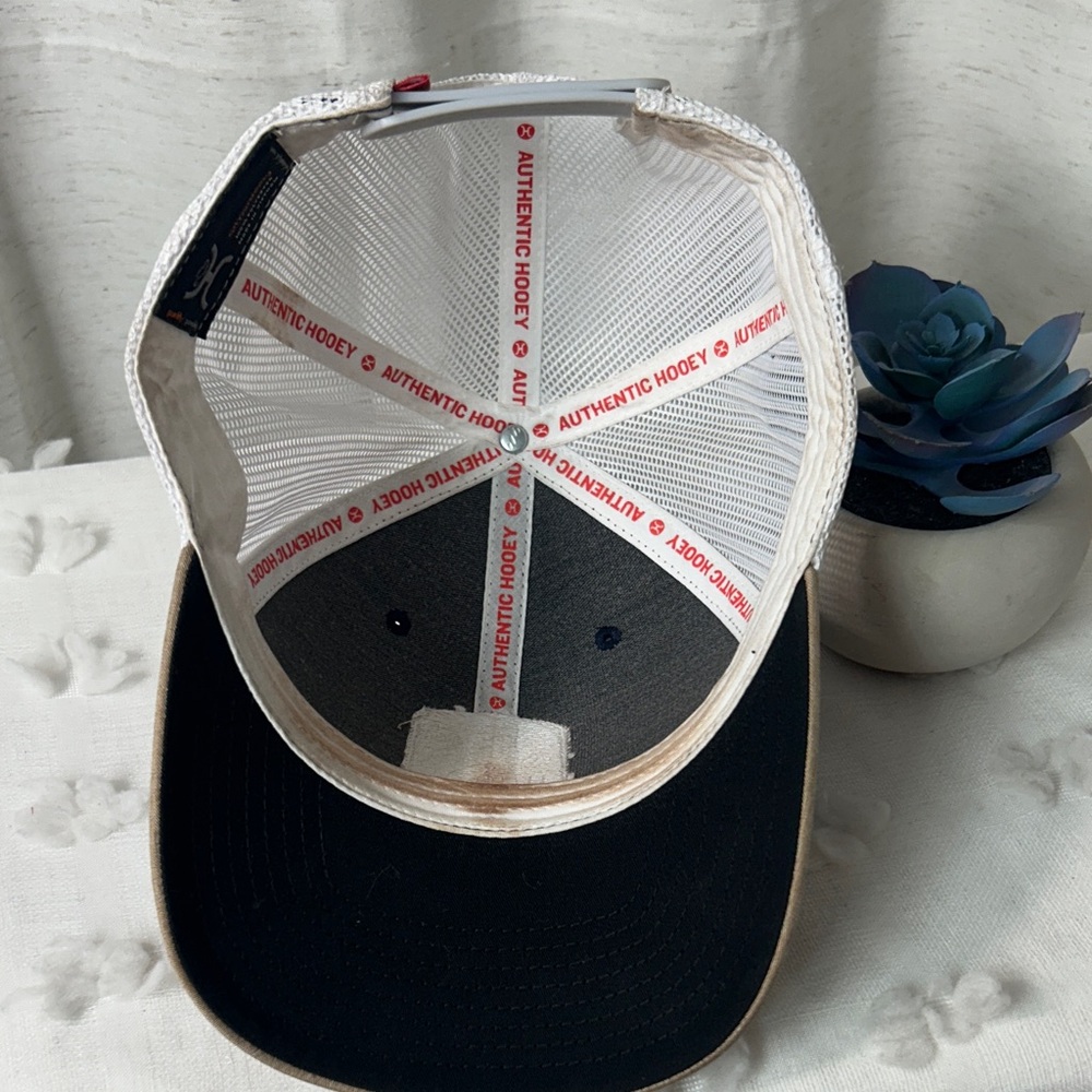 Hooey Navy, Tan & White Mesh Western Patch Cap - Picture 4 of 5